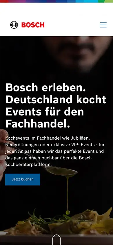 bosch kochberater screen design mobile