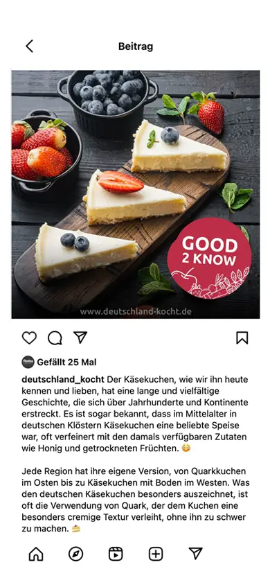 deutschland kocht instagram post screenshot