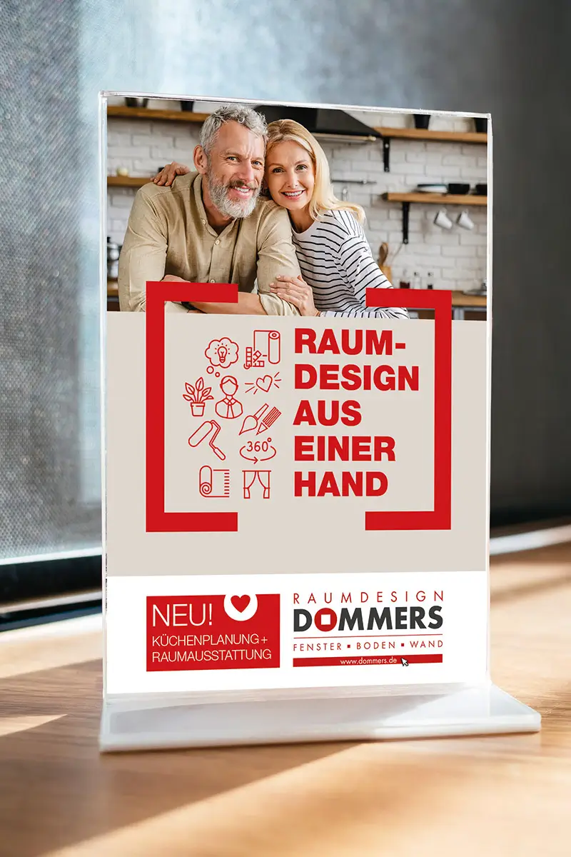 dommers werbemittel plakat mockup