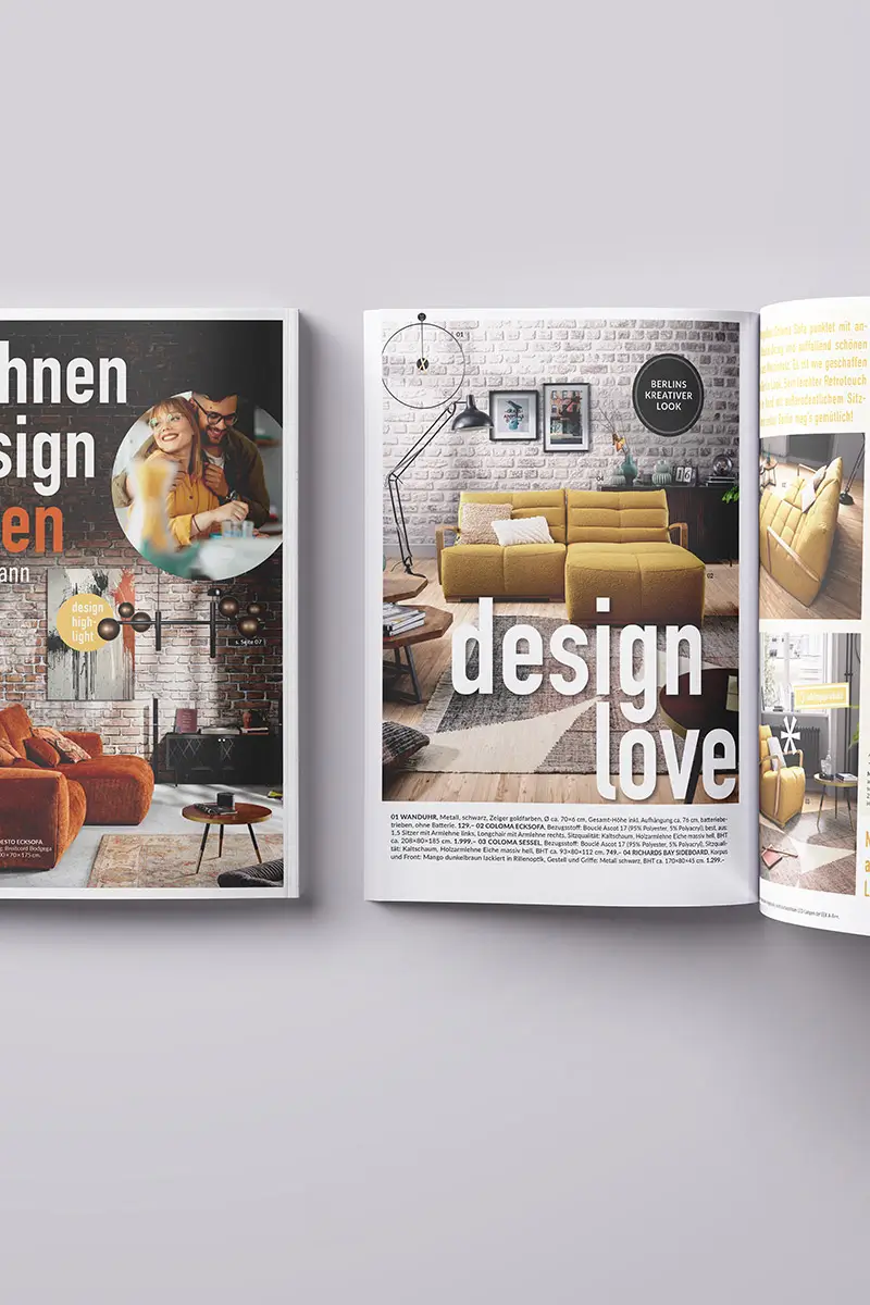 kitzmann print prospekt mockup vorderseite und innenseiten