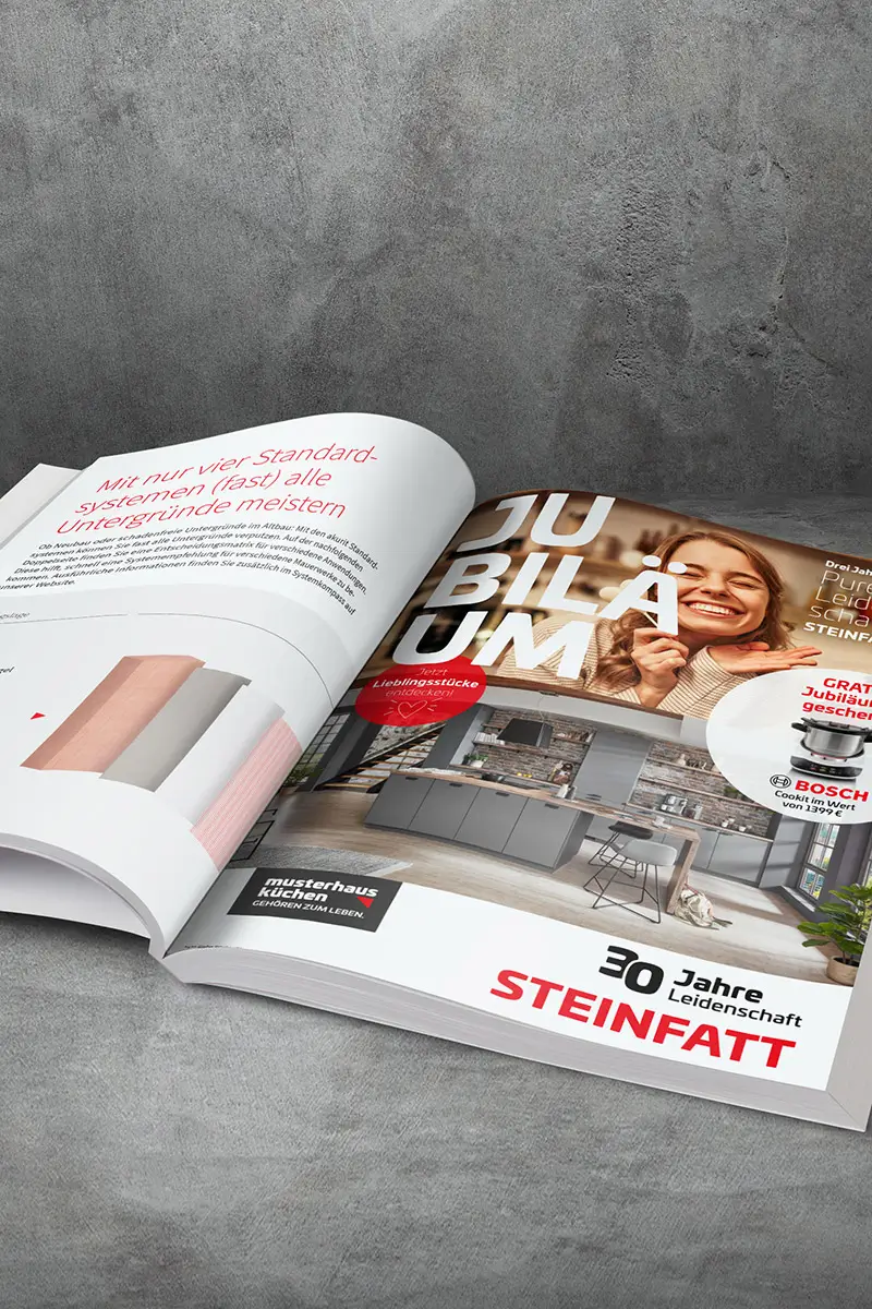 anzeige mockup in magazin