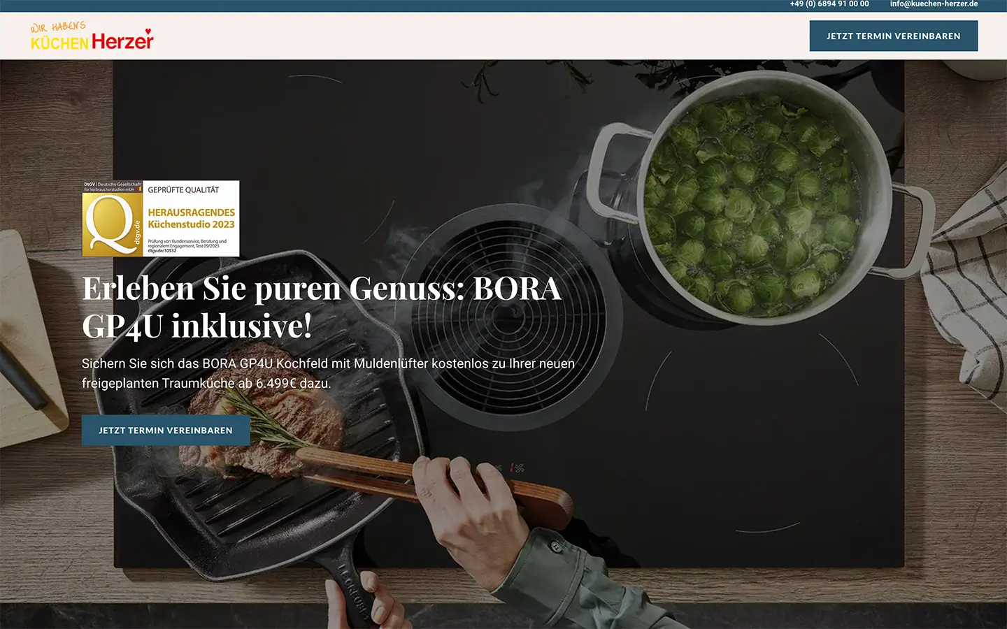 nobilia kuechenwelt landingpage screen design desktop