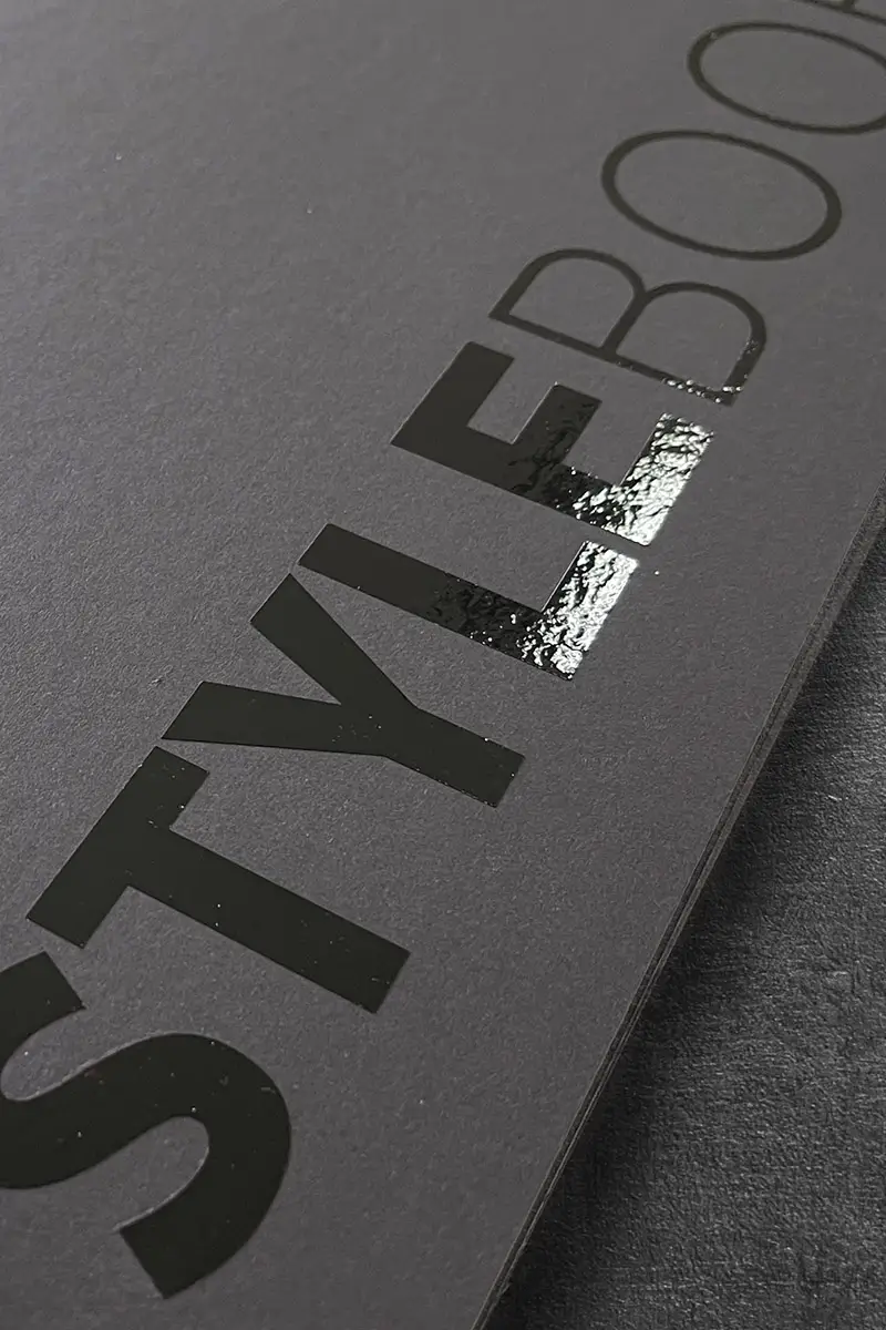 werbemittel mockup stylebook kunde